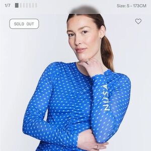 Planet Nusa LS2 Air Long Sleeve - Dazzling Blue/Baby Blue Planets